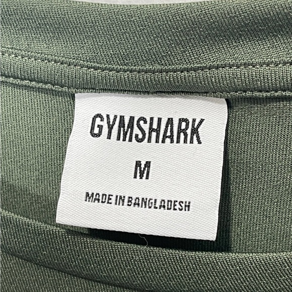 Gymshark Arrival Long Sleeve T-Shirt Slim Fit Dark Green Size Medium Workout Gym - Picture 3 of 3